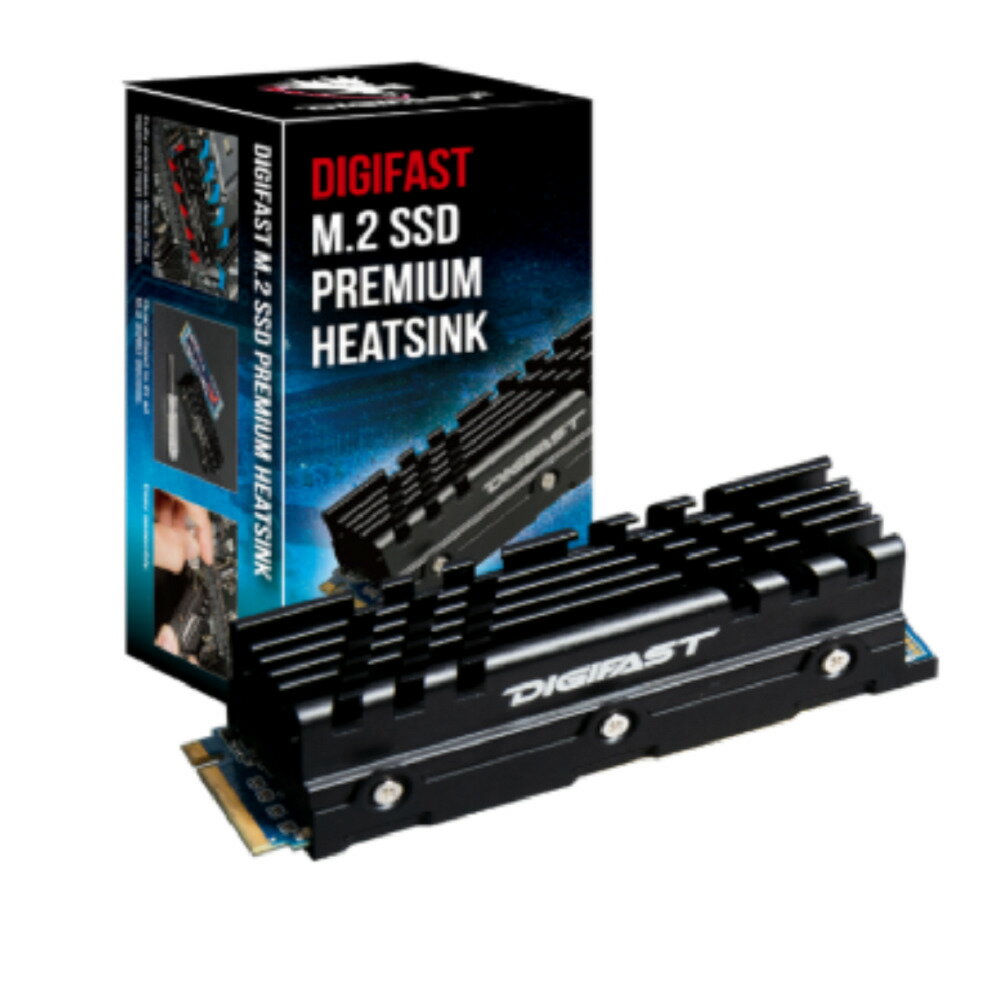 Digifast ץߥҡȥ M.2 2280 SSD Premium Heatsink M.2 2280 SSD Black DG-HTSK-B