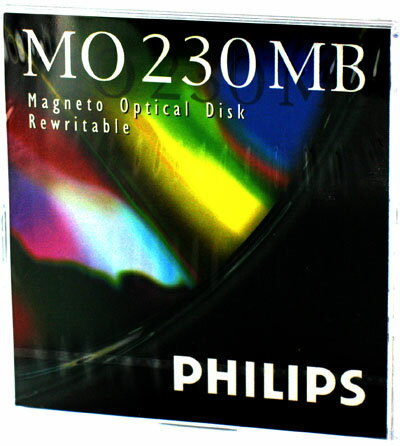 【アウトレット】 フィリップス 3.5インチ MOディスク (光磁気ディスク)　230MB アンフォーマット 1枚