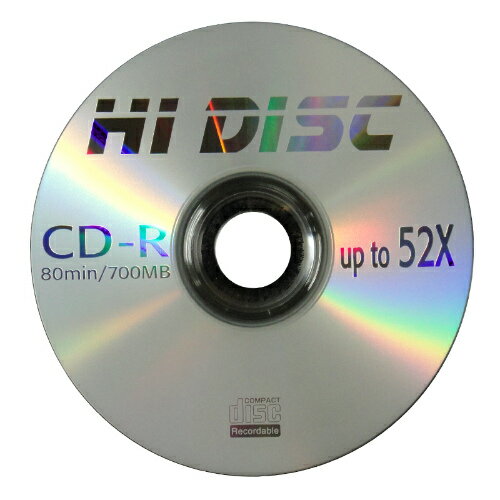 HIDISC CD-R �ǡ����� 700MB 52��® 50�� ���ԥ�ɥ륱����**