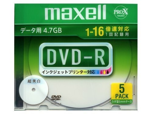 ڤ󤻾ʡmaxell DVD-R ǥ ǡ 4.7GB 1-16®б 5 5mmslim Ķ磻ɥץ󥿥֥ 󥯥åȥץ󥿡б DR47WPD.S1P5S A