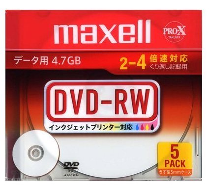 【お取り寄せ商品】maxell DVD-RW メディア データ用 4.7GB 2-4倍速対応 5枚 5mmslimケース入り ホワイトプリンタブル インクジェットプリンター対応 DRW47PWC.S1P5S A 【お取り寄せ商品】maxell DVD-RW メディア データ用 4.7GB 2-4倍速対応 5枚 5mmslimケース入り ホワイトプリンタブル インクジェットプリンター対応 DRW47PWC.S1P5S A