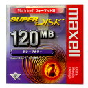 【激レア！】マクセル SuperDisk（スーパーディスク）グレープカラー 1枚 MACフォーマット SD120.MAC.PE.B1P【メール便不可】