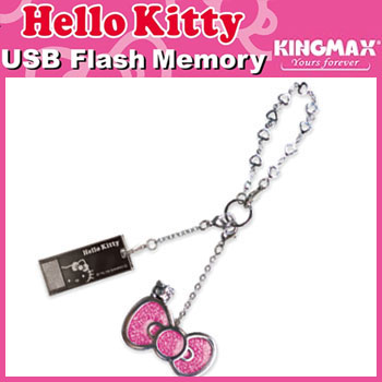 ハローキティ USBメモリー 2GB 防水 Kingmax-kittyUSB2GBtypeB-bl