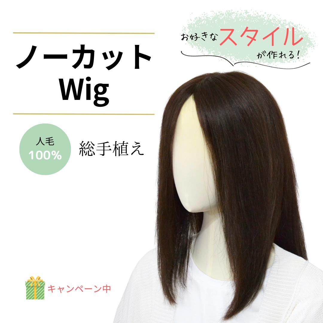 試着/返品OK！ 人毛100％ 総手植え フルウィッグ ノーカット ロング カスタムカット可能 ウィッグ小物プレゼントつき Mサイズ レミー 自然 レディース ベースウィッグ ウイッグ wig かつら 医療用ウィッグ 抗がん剤 脱毛症 薄毛 女性リアルスキン