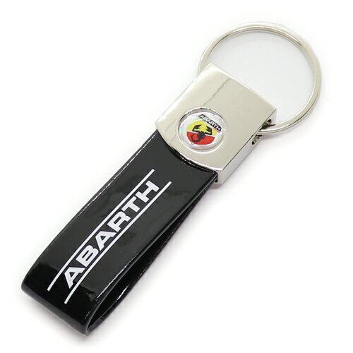Rakuten - ABARTH 純正 ロゴ入り ストラップキーリング(ブラック)