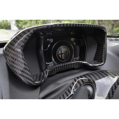 KOSHI 4C カーボン メーターフレームカバー(マット) パーツ インテリア アルファロメオ 内装