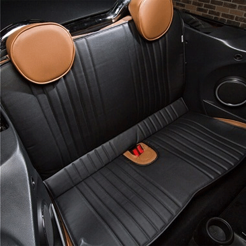 Rakuten - FIAT500/ABARTH（フィアット/アバルト）L字シート(ブラック)【CABANA】 アクセサリー シートカバー