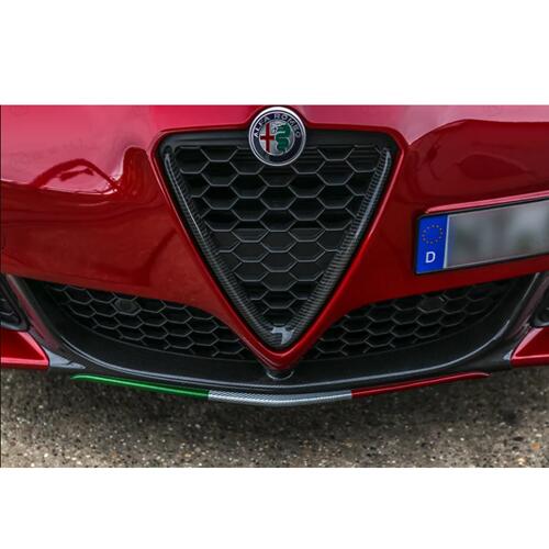 KOSHI Giulietta カーボンフロントスポイラー (トリコローレ) アルファロメオ ジュリエッタ パーツ 外..