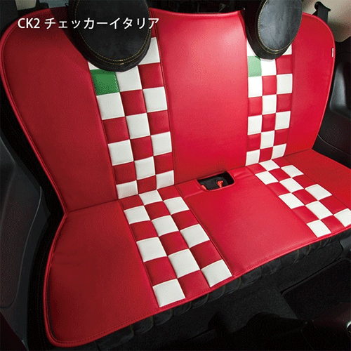 樂天商城 - FIAT500/ABARTH（フィアット/アバルト）L字シート(チェッカーイタリア)【CABANA】 アクセサリー シートカバー