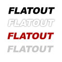 FLATOUT 切り文字ステッカー【42mm×300mm】フラットアウト ステッカー