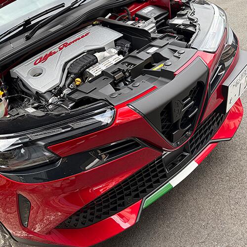 Rakuten - AlfaRomeo ジュニア用 フロントバンパー トリコローレ デカール