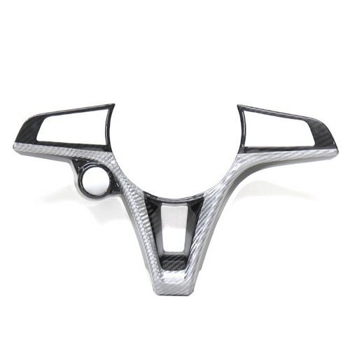 KOSHI Alfa Romeo GIULIA カーボンステアリングカバー(BK×WH) パーツ イタリア アルファロメオ ジュリア インテリア 内装