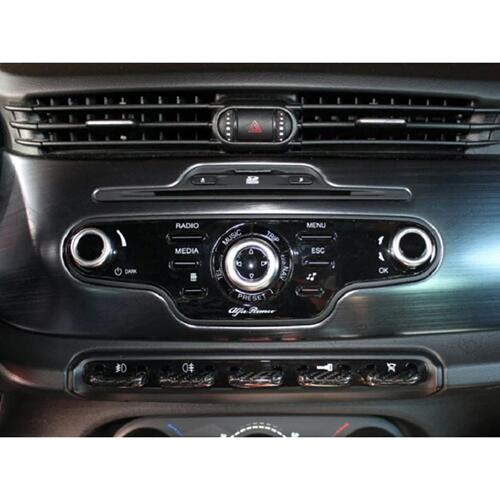 KOSHI Alfa Romeo Giulietta カーボン ACコントロールボタンカバー パーツ イタリア アルファロメオ インテリア 内装 ジュリエッタ