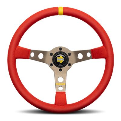 樂天商城 - MOMO ステアリング MOD.07 マイクロファイバー レッド モモ ステアリングホイール パーツ 内装 インテリア
