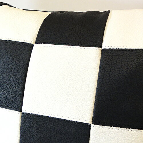 チェッカークッション(ブラック×ホワイト)【C...の紹介画像2