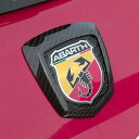 THREE HUNDRED ABARTH500 カーボンリヤエンブレムカバー