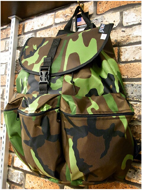 【アメリカ製】 MELO WA24 LARGE 3 POCKET BACKPACK (WOODLAND CAMO/迷彩) 　〜メロ ミディアム　3ポケット　バックパック　USA/アメリカ製〜