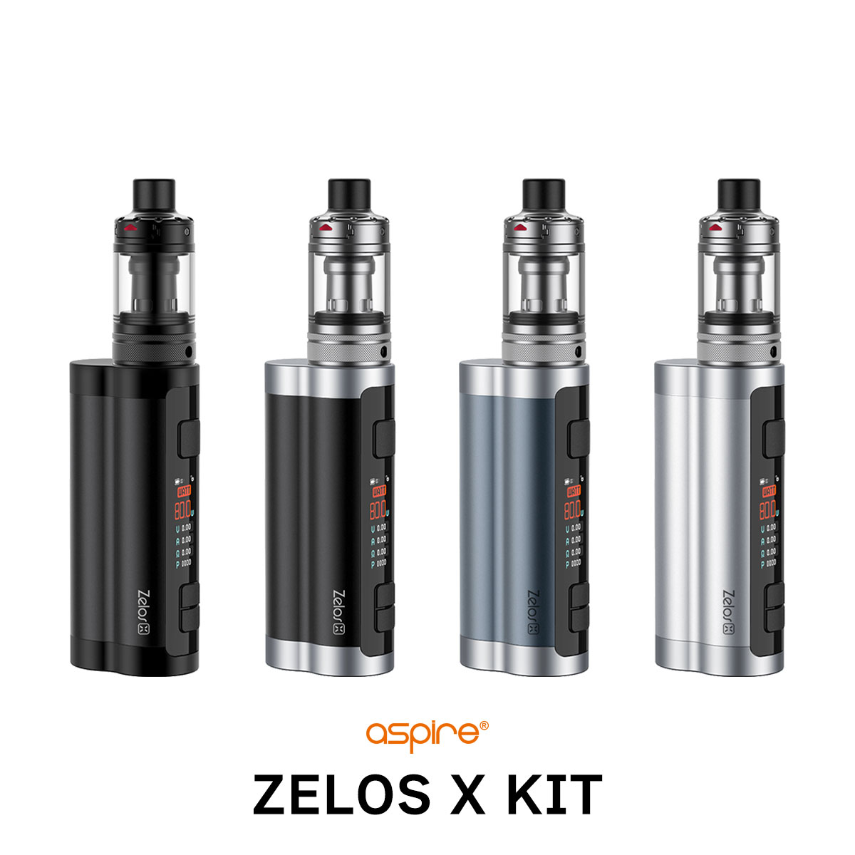 電子タバコ Aspire ZELOS X KIT アスパイア ゼロス キット 電子タバコ vape スターターキット セット クリアロ テクニカルMOD 18650 シングル 電子タバコ タール ニコチン0 Aspire ZELOS X KIT