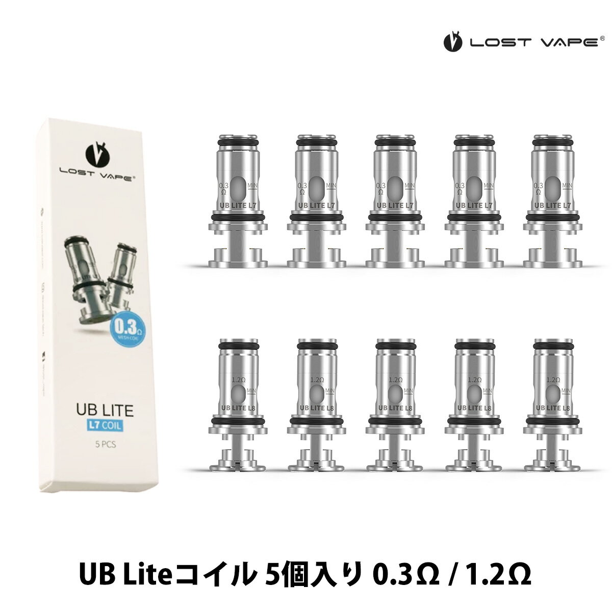 Lostvape UB Liteコイル 5個セット Thelema Mini UB Lite Tank 用 セレマミニ 電子タバコ vape べイプ ベープ コイル…