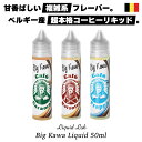 vape リキッド 電子タバコ Liquid Lab Big Kawa 50ml リキッドラボ ビッグ カワ 電子タバコ ベイプ リキッド コーヒー スイーツ vape 電子タバコ タール ニコチン0 リキッド ヨーロッパ ベルギー リキッド ラボ ビッグカワ