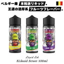 vape リキッド 電子タバコ Liquid Lab Elikuid Street 100ml リキッドラボ イーリキッド ストリート 電子タバコ ベイプ リキッド フルーツ スイーツ vape 電子タバコ タール ニコチン0 リキッド ヨーロッパ ベルギー リキッド ラボ りんご ゆず マンゴー