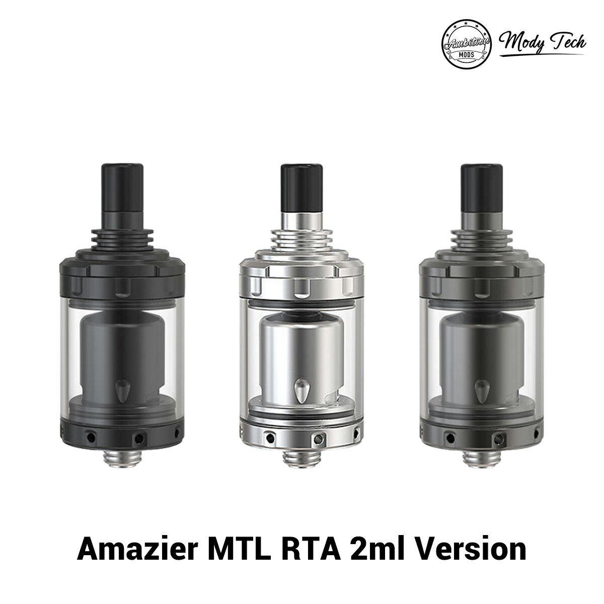 Ambition MODS Amazier MTL RTA 2ml アンビションモッズ vape 電子タバコ RTA 直径 22mm アマジア アトマイザー 味重視 ベイプ ベープ Amazier RTA