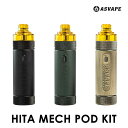 Asvape HITA Mech POD KIT アズベイプ アスべイプ ヒタ 電子タバコ vape pod型 ポッド チューブ メカ セミメカ vape pod ビルド リビルド RBA