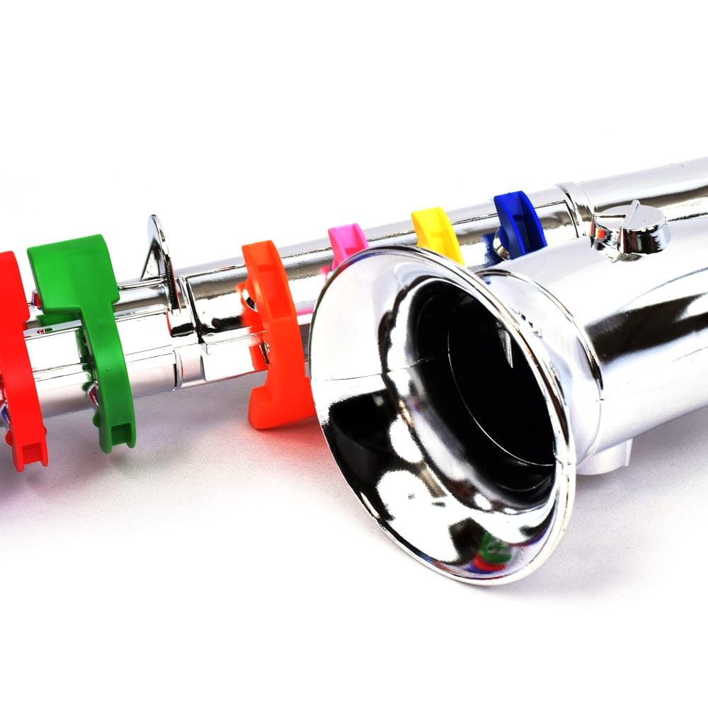 ボンテンピ シルバーサックスフォン 8keys 42cm 楽器 おもちゃ サックスフォン bontempi 誕生日プレゼント 3歳 知育楽器 ラッパおもちゃ 楽器玩具 サックス 楽器のおもちゃ BONTEMPI 324331 3