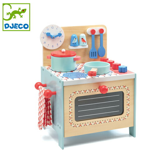 正規品 DJECO(ジェコ) [ブルークッカー] おままごと 木製 おもちゃ キッチン キッチンセット