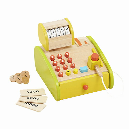 正規品 エドインター [森のくるくるピッピ！レジスター] 木のおもちゃ 木製玩具 おもちゃ レジ おもちゃ レジスター