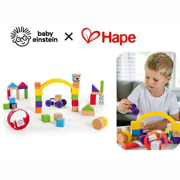 ベビーアインシュタイン×ハペ キュリオスクリエーター・キット 知育玩具 木のおもちゃ 木製玩具 Hape baby einstein ブロック