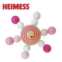 HEIMESS（ハイメス） スピニングトップ ウィズ パール ピンク 木のおもちゃ 木製玩具 ラトル 赤ちゃん コマ スターコマ