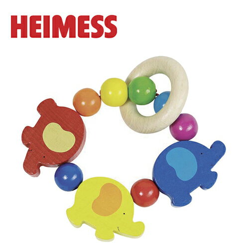 正規品 HEIMESS（ハイメス） [リングラトル エレファント] 木のおもちゃ 木製玩具 ラトル 赤ちゃん 歯固め