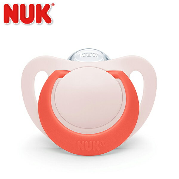 ヌーク おしゃぶりスター レッド 消毒ケース付 6-18カ月用 おしゃぶり NUK nuk ジーニアス Mサイズ