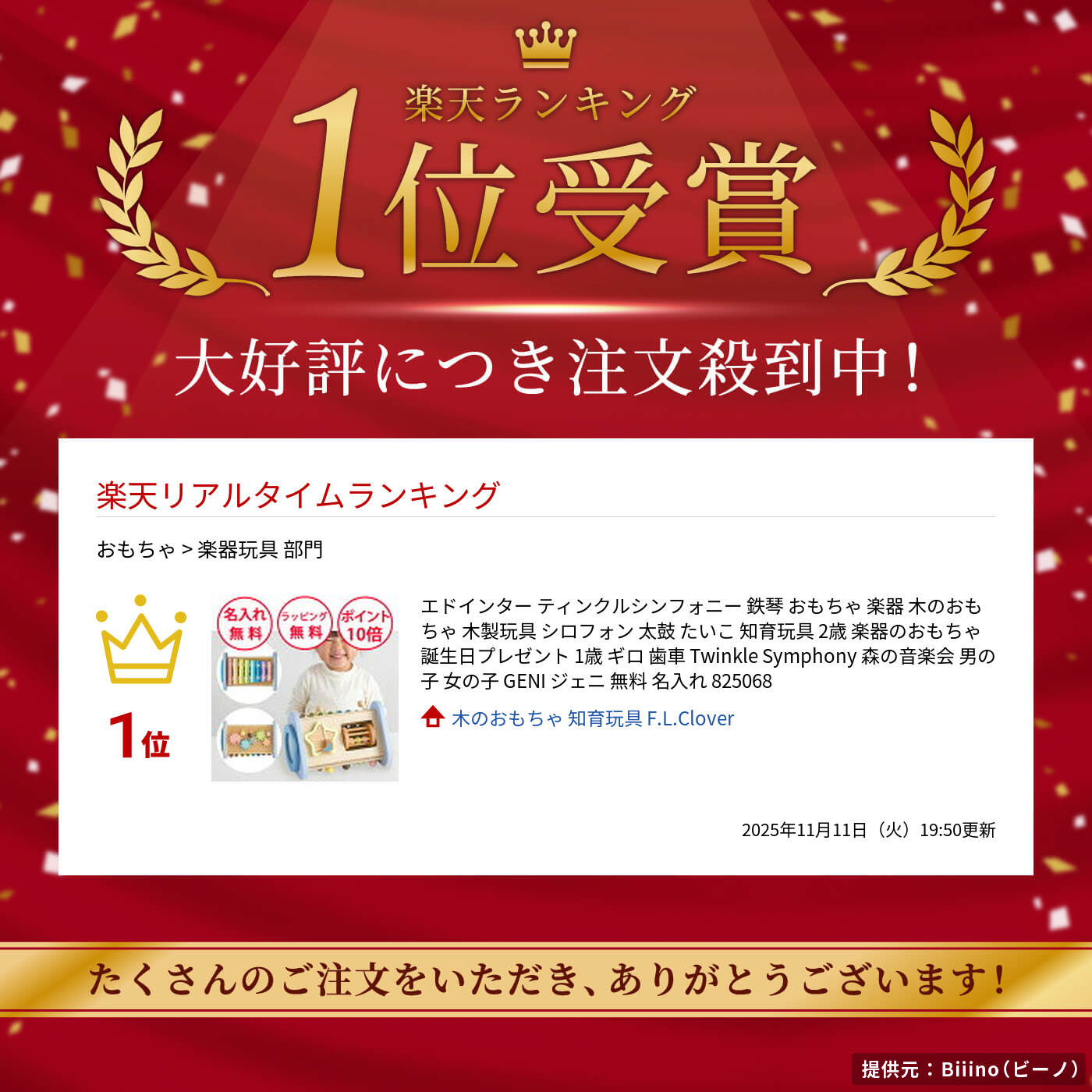 エドインター ティンクルシンフォニー 鉄琴 おもちゃ 楽器 木のおもちゃ 木製玩具 シロフォン 太鼓 たいこ 知育玩具 2歳 楽器のおもちゃ 誕生日プレゼント 1歳 ギロ 歯車 Twinkle Symphony 森の音楽会 男の子 女の子 GENI ジェニ 無料 名入れ 825068 2