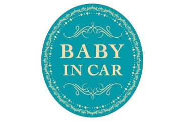 正規品 [メール便対応]カーステッカーもこだわりたい !セーフティカーウィンドウステッカー CHIC シック(4種類) カーステッカー baby in car ステッカー baby in car 赤ちゃんが乗ってます