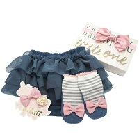 LITTLEONE出産祝いギフトBOX【3段チュールブルマ&靴下セット】/出産祝い女の子/