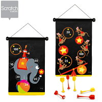 Scratch(スクラッチ)マグネティックダーツ【サーカス】【あす楽対応】/ダーツ/おもちゃダーツ/ダーツ子ども/