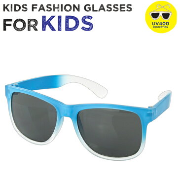 正規品 サングラス FASHION GLASSES FOR KIDS [SQUARE BLUE CLEAR] 子供用 UVカット ベビー キッズ 紫外線