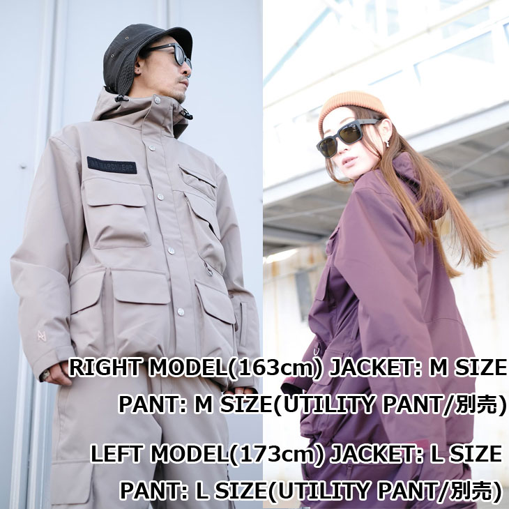 24-25 AA ダブルエー スノーボード ウエア ジャケット メンズ レディースUTILITY JACKET ship1【返品種別OUTLET】