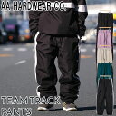 24-25 AA ダブルエー スノーボード ウエア パンツ メンズ レディースTEAM TRACK PANTS ship1