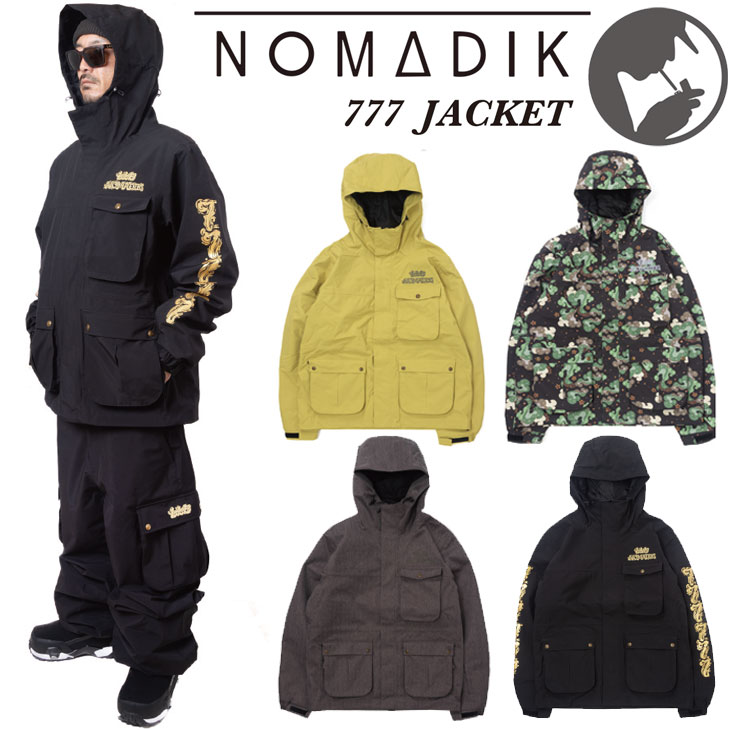 nomadik 26-27 ノマディック NOMADIK スノーボード ウェアー 777 JACKET スリーセ...