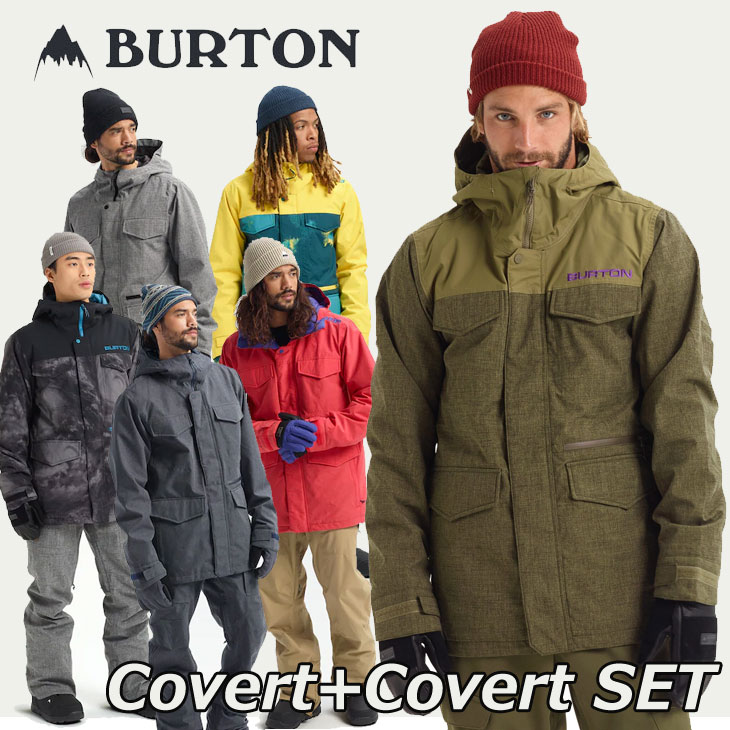 19-20 BURTON バートン メンズ スノーボード ウエア 上下セット 【Covert 】JACKET+【Covert 】PANT ship1 【返品種別OUTLET】