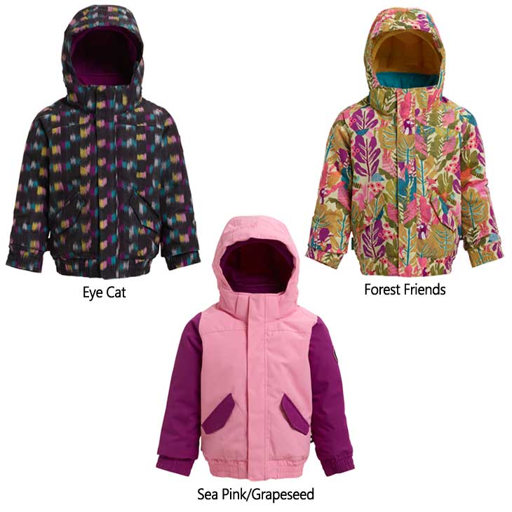 【型落ち処分品返品不可】18-19 BURTON バートン キッズ ウエア KIDS 子供用 スノー ウエアー 【Girls' Minishred Whiply Jacket 】 【2-7才】幼児向け 日本正規品 【返品種別OUTLET】