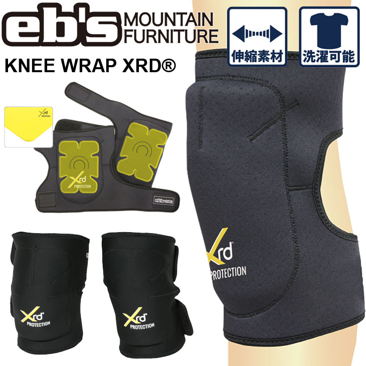 25-26 ebs エビス プロテクター KNEE WRAP XRD ニーラップ 膝 保護 パッド ship1