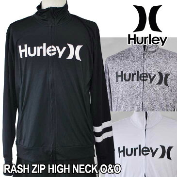 Hurley ハーレー ラッシュガード パーカー RASH ZIP HIGH NECK O&O (MKNZLY86) メンズ ジップ ハイネック 長そで 長袖 春夏モデル 正規品