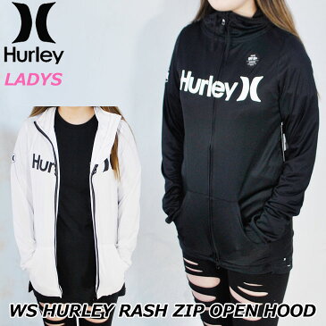 Hurley ハーレー レディース ラッシュパーカー WOMENS HURLEY RASH ZIP OPEN HOOD (GKHZLY91) 春夏モデル 正規品