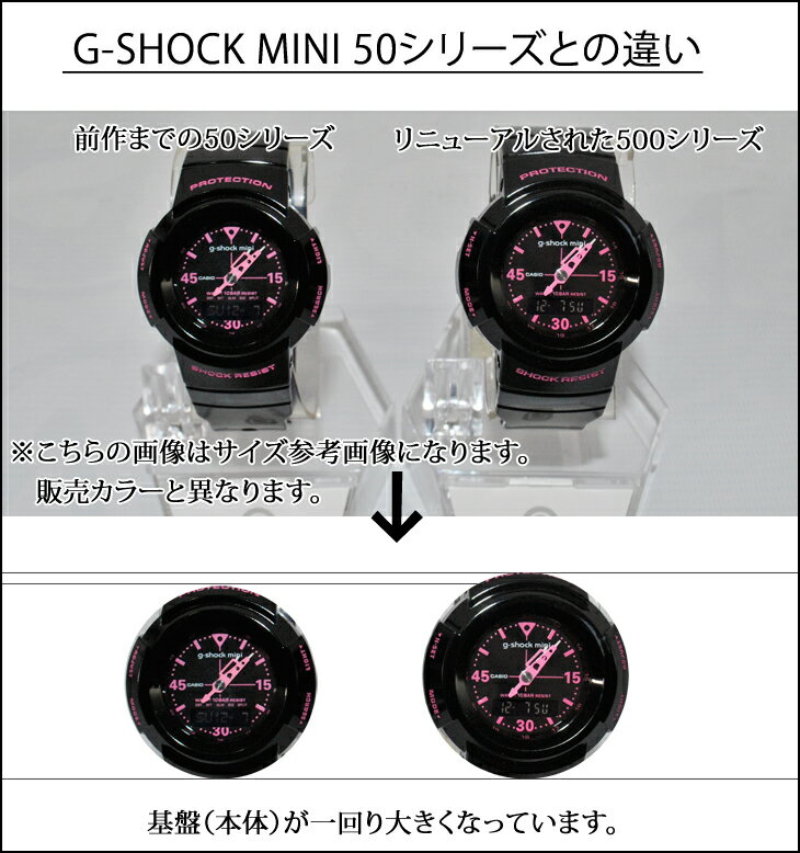 カシオ G-SHOCK MINI 【GMN-500-7B2JR 】カラー【WHITE】【日本正規品】 ship1