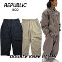 24-25 REPUBLIC&CO リパブリック SNOW WEAR ウエアー スノーボード パンツ DOUBLE KNEE PANTS ダブルニー ship1