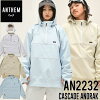 22-23 ANTHEM アンセム スノーボードウェアー CASCADE ANORAK AN2232 アノラック ...